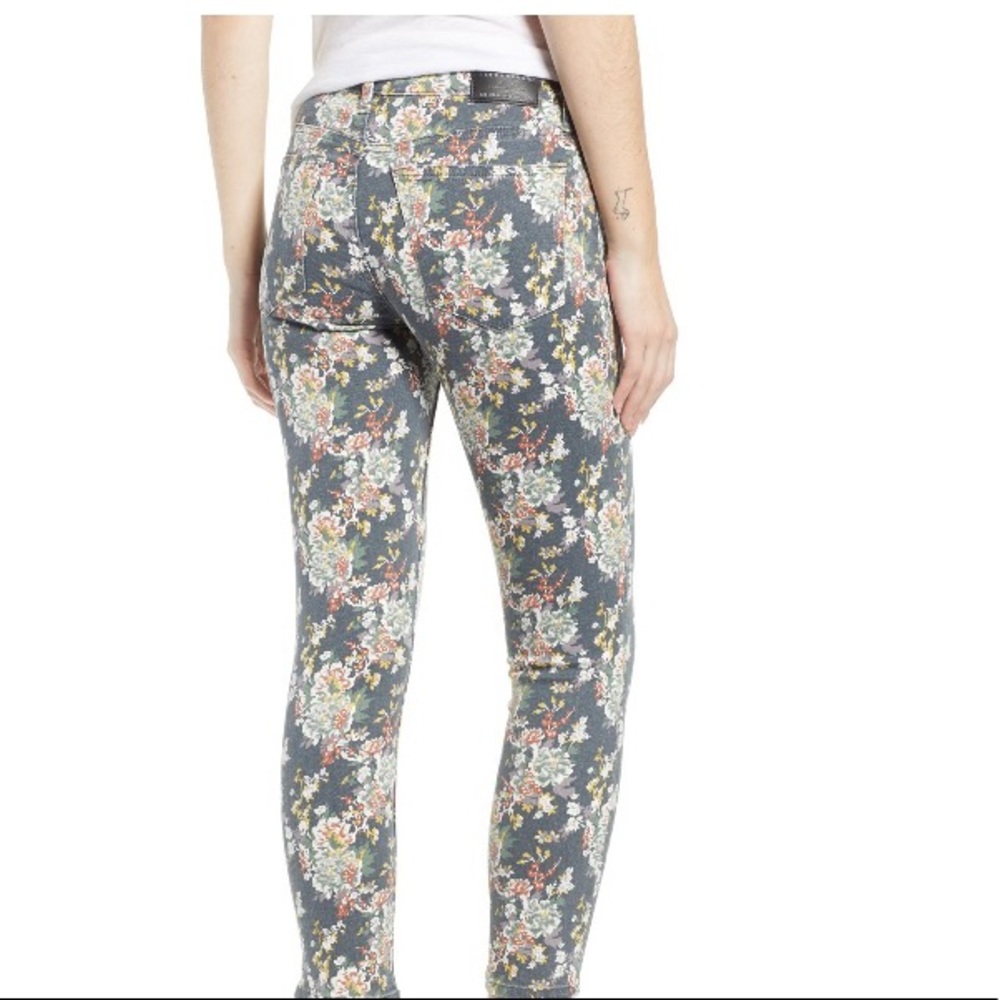 Lucky Brand Floral Crop Jeans